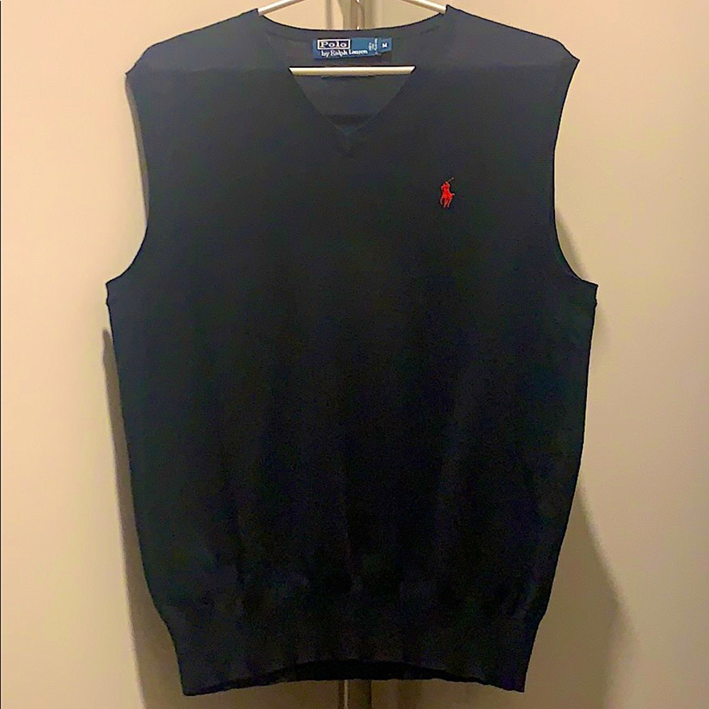 Cotton V-Neck Sweater Vest